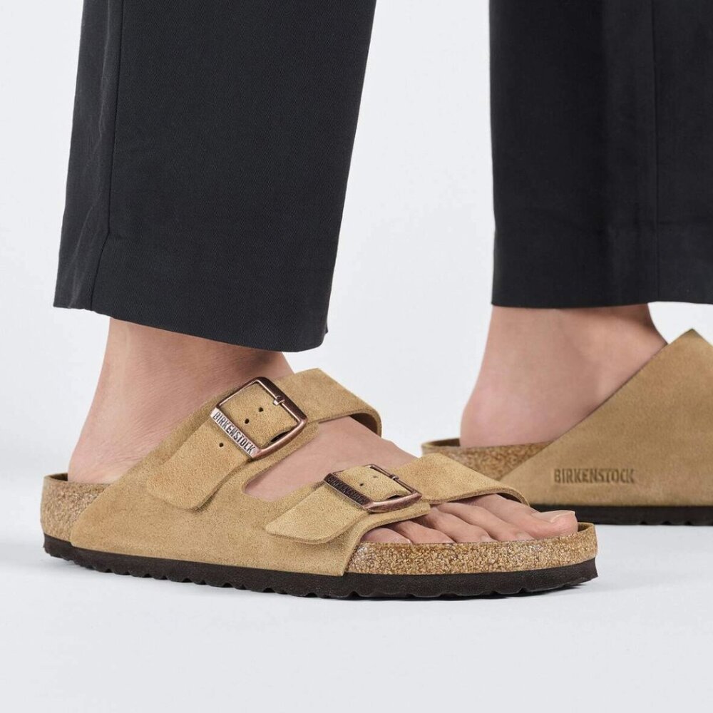 Birkenstock Tan Suede Sandals